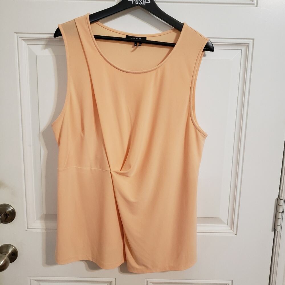 DKNY Side Pleat Sleeveless Top NWOT